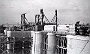 1935-1937-Lavori di costruzione del sostegno scaricatore con attigua conca sul canale San Gregorio a Voltabarozzo.